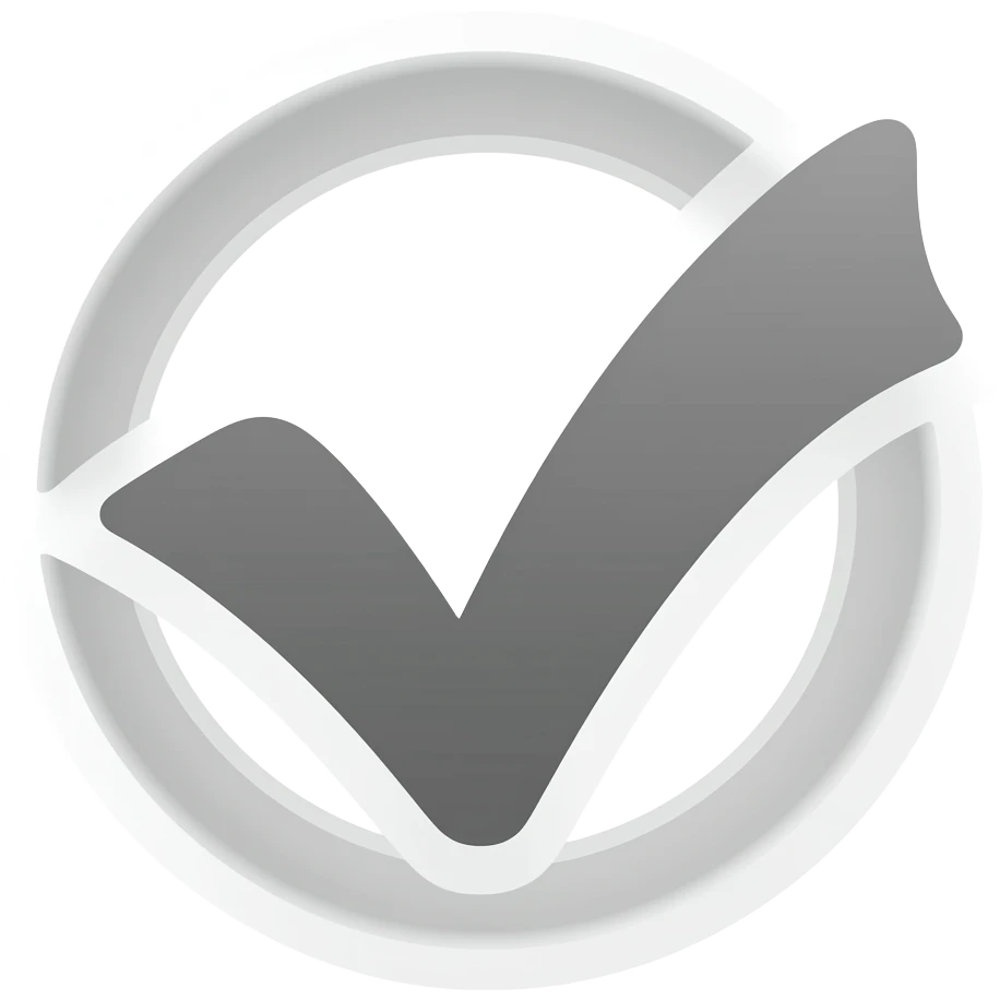 Youtube verified symbol gray coulor emoji