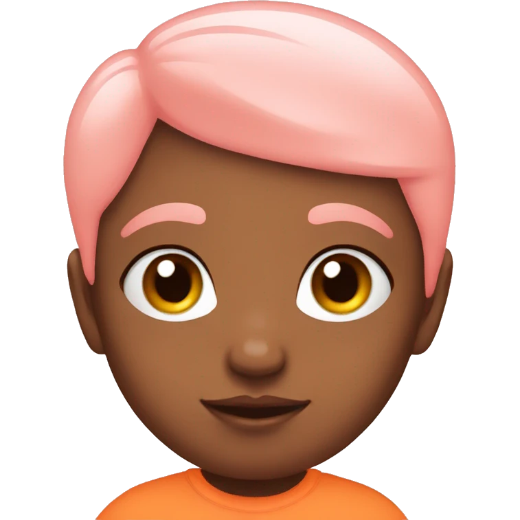 baby pink orange emoji