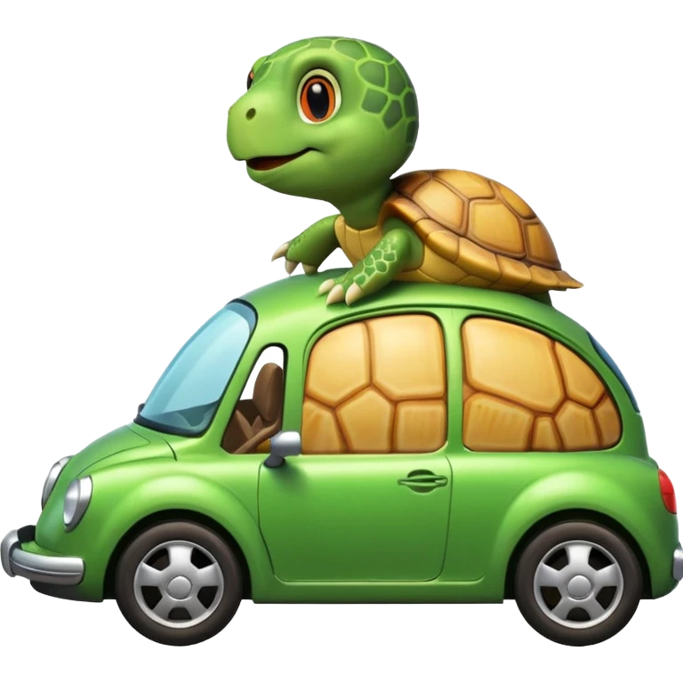 Turtle in a car emoji