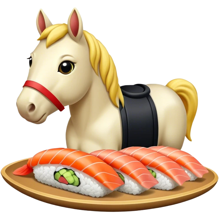 Horse sushi emoji