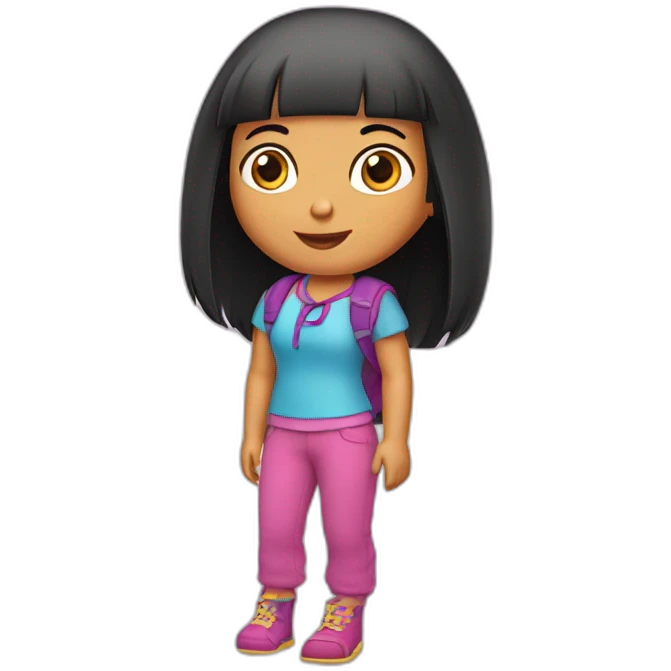 Dora sur babouche emoji