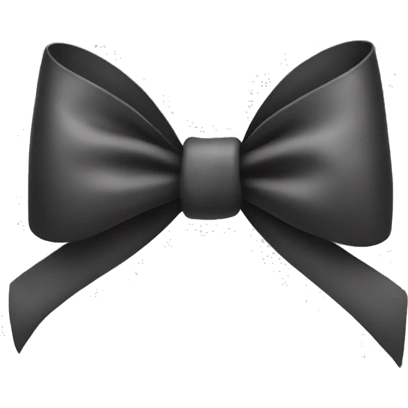 Monochrome bow emoji