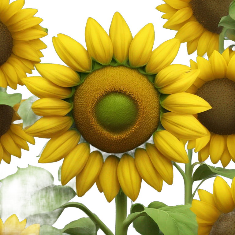 Tough sunflower emoji