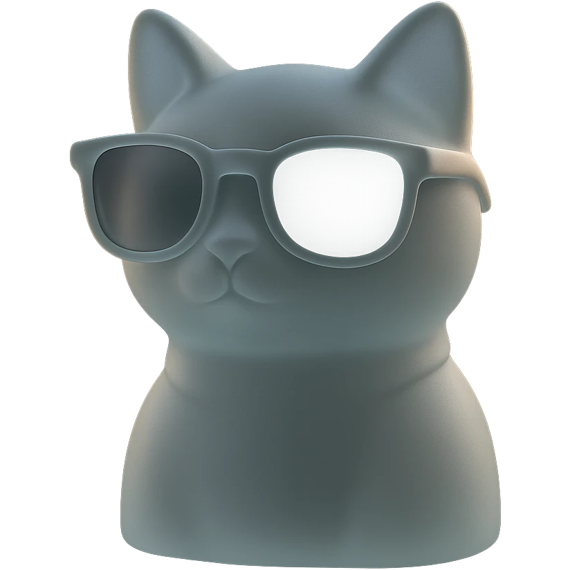 Cat wearing sunglasses emoji