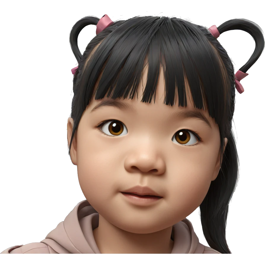 realistic portrait of girl emoji