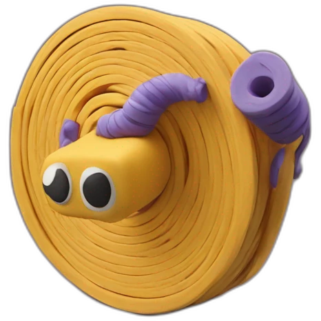 Plasticine 35mm film coil emoji