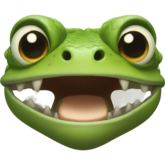lizard face emoji
