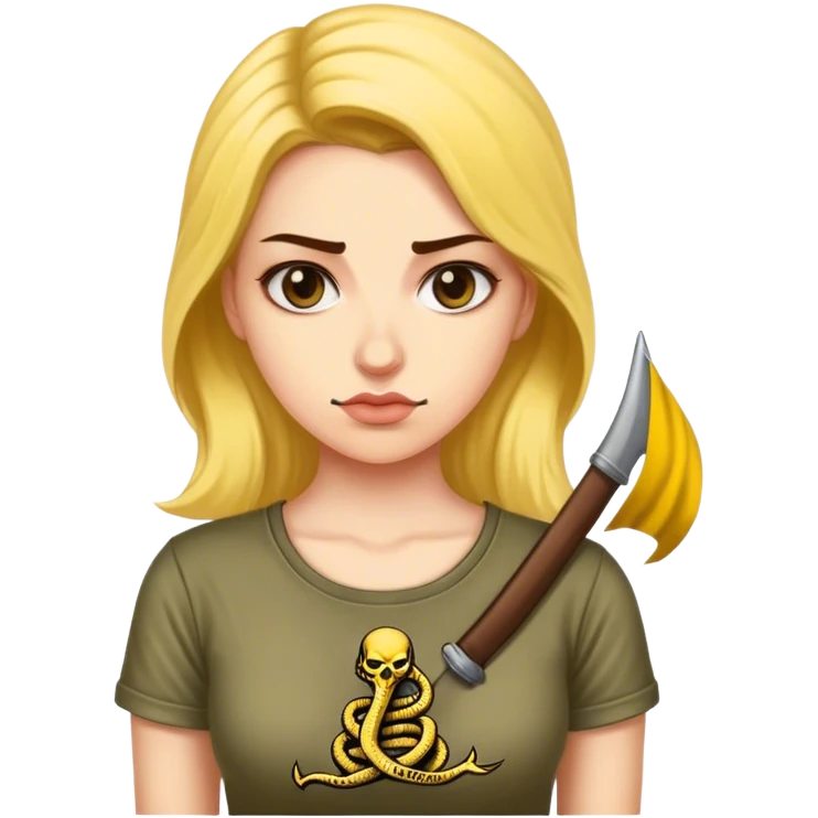 libertarian woman shirt dont tread on me emoji