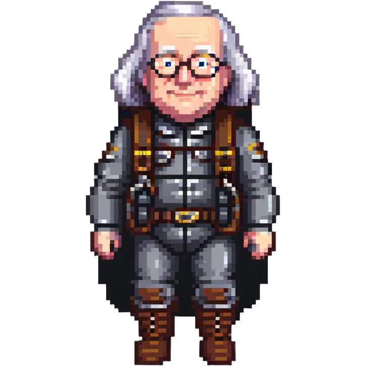 Ben Franklin wearing a jetpack emoji