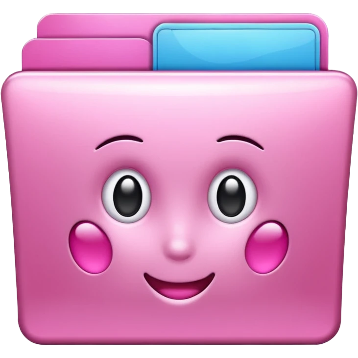 make an archive file without face, with girly pink tones. emoji