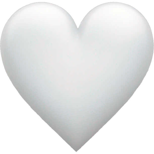 White heart  emoji