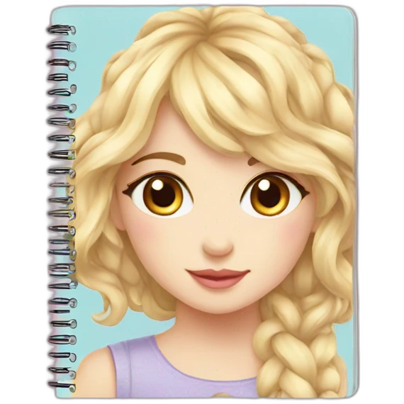 soft cute notebook for girls emoji