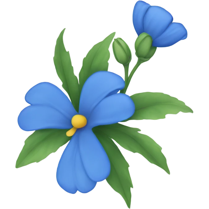 Blue flower emoji