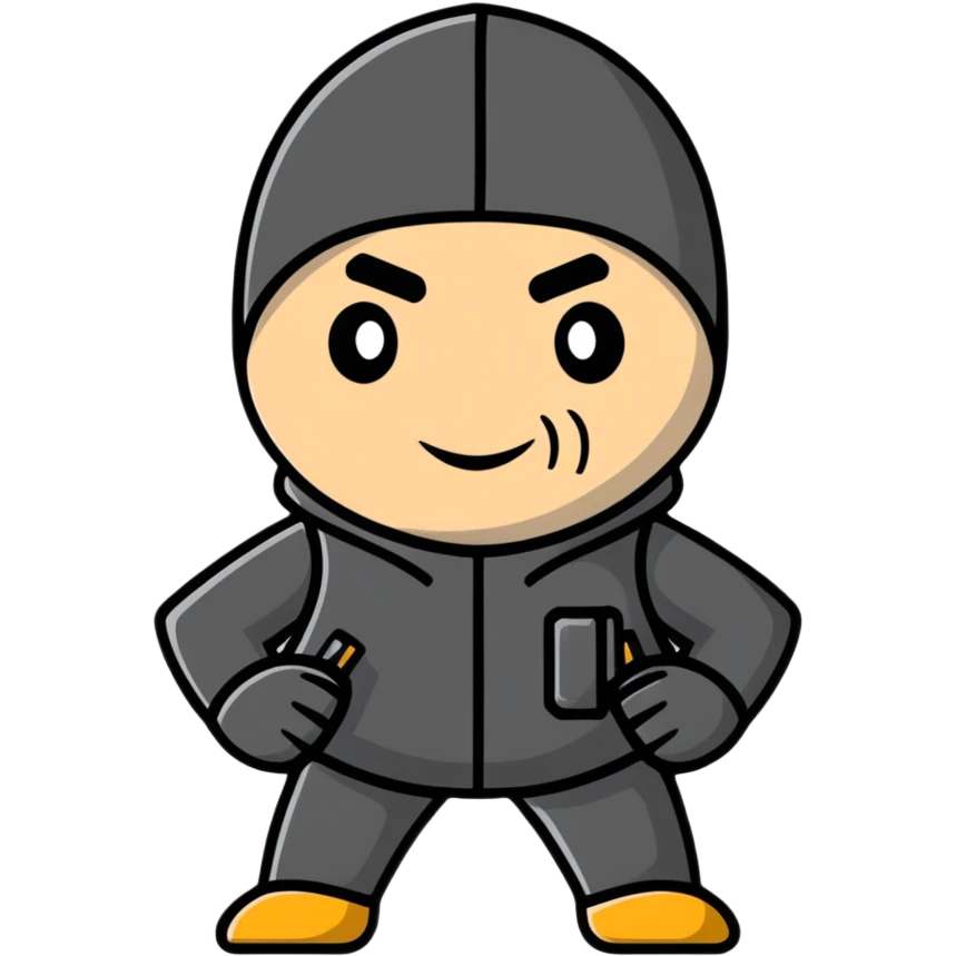 burglar character emoji