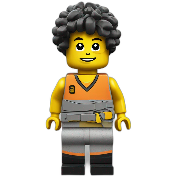 lego minifigure with nike emoji