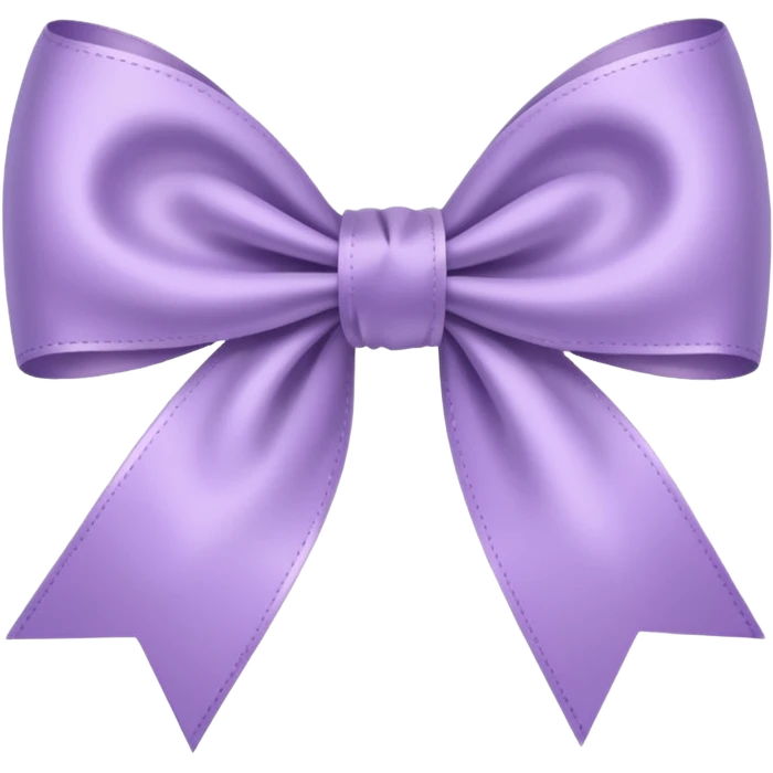 artsy bow delicate pastel purple colour emoji
