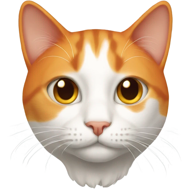 orange and white cat emoji