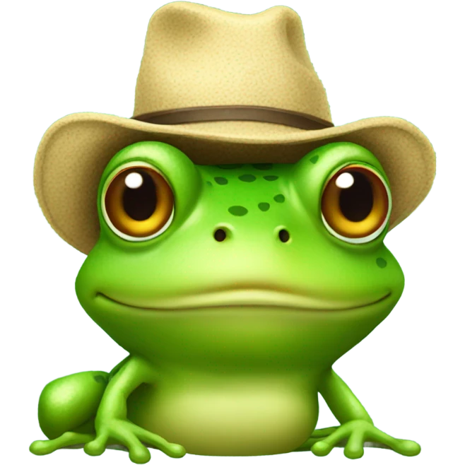 frog with hat emoji