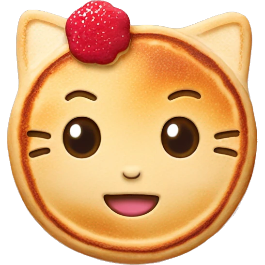 Hello kitty pancake  emoji