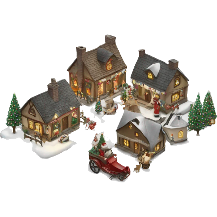 christmas village  emoji