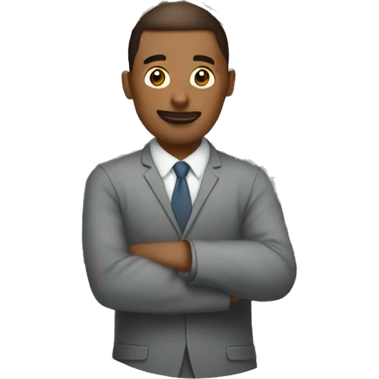 man-working-with-home-in-background emoji