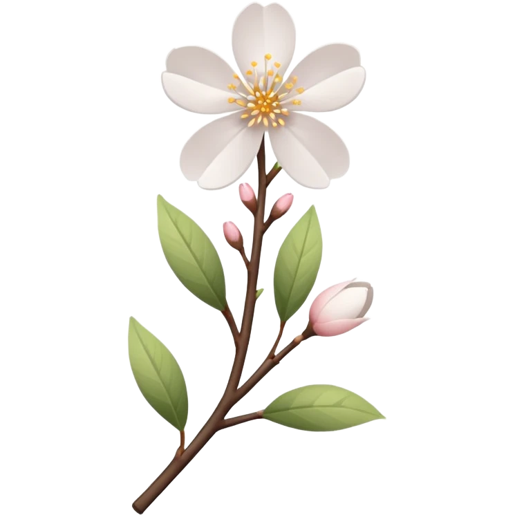 white sakura flower with a chevron pattern emoji