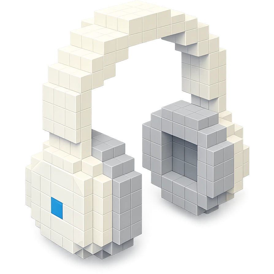 white Sony headphones emoji
