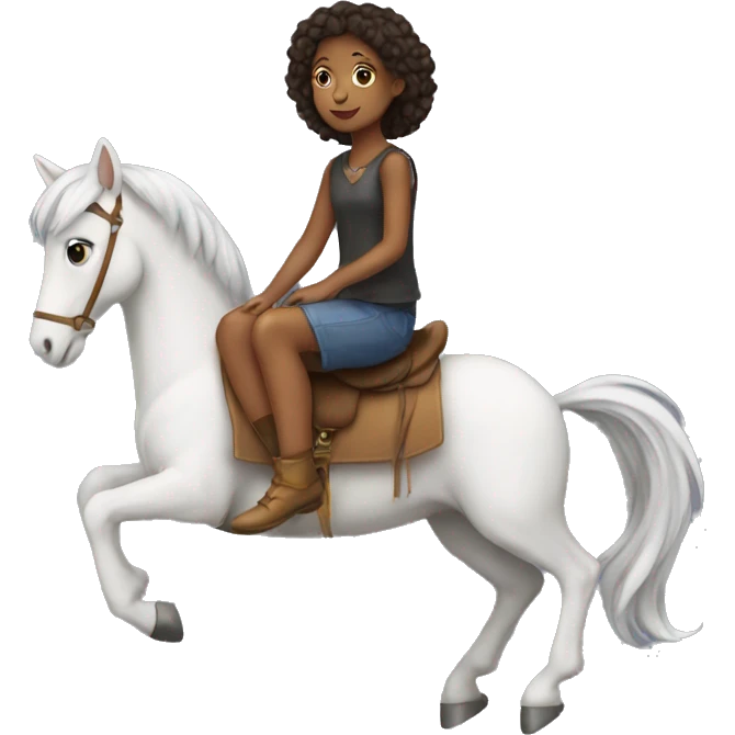 girl sitting on pegasus emoji