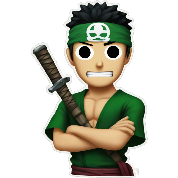 Zoro from one piece  emoji