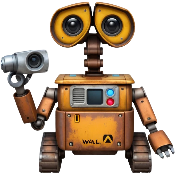 WALL-E Robot, no background emoji