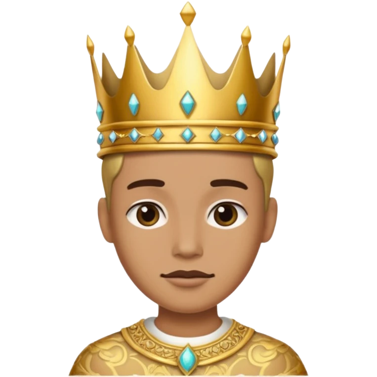 Etrafında dönen bir tac emoji