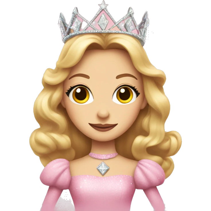 Glinda the good witch wearing pink  emoji