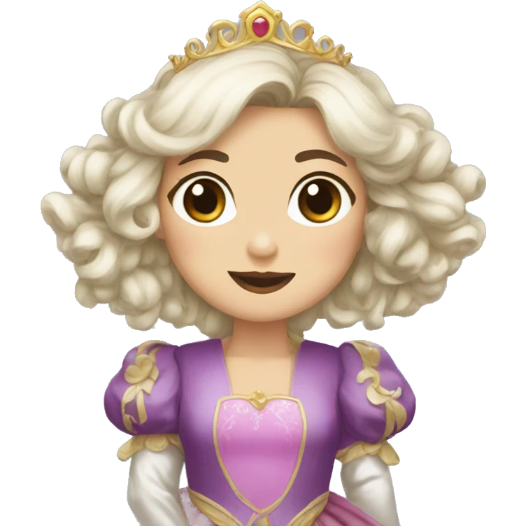 Shitzu vestida de princesa emoji