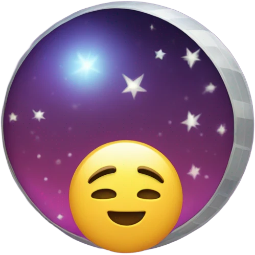 Disco moon  emoji