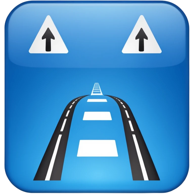 Autobahn sign emoji