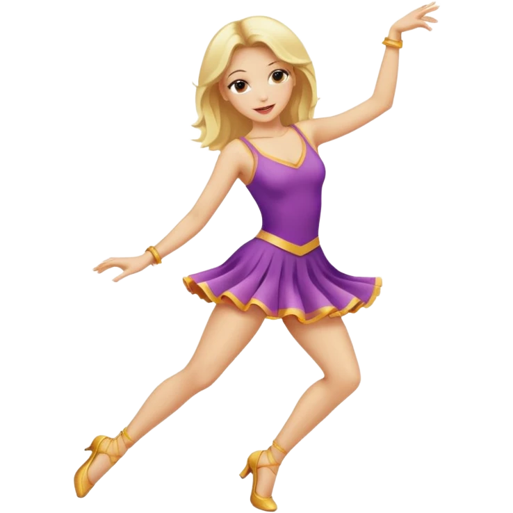 hot blonde dancing  emoji
