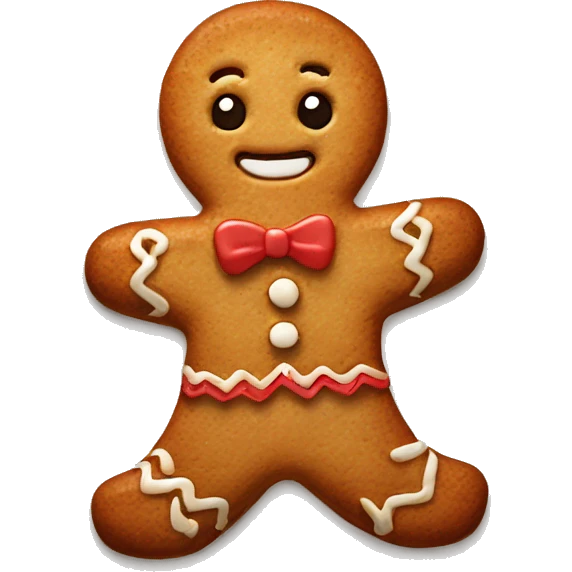 Cute ginger bread cookie emoji