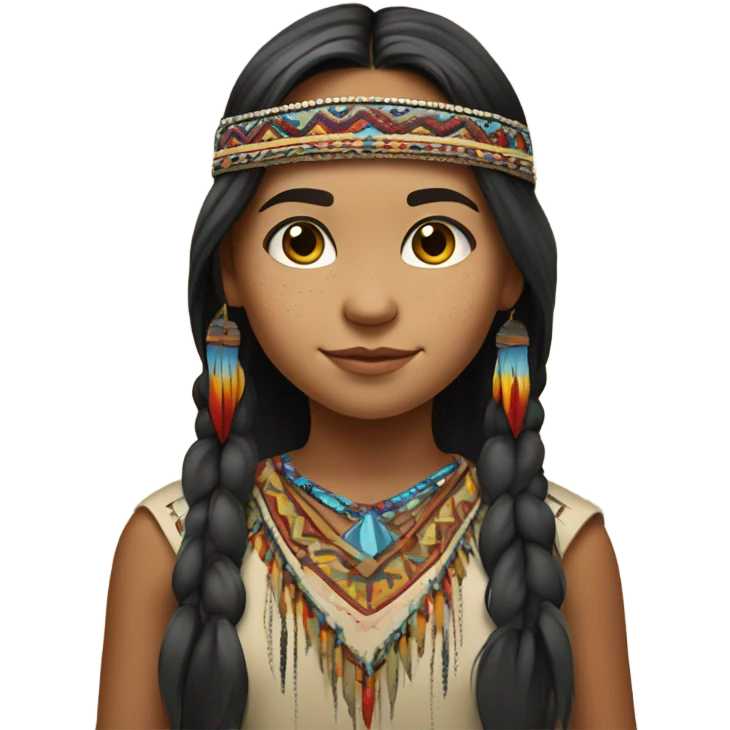 Native American girl emoji
