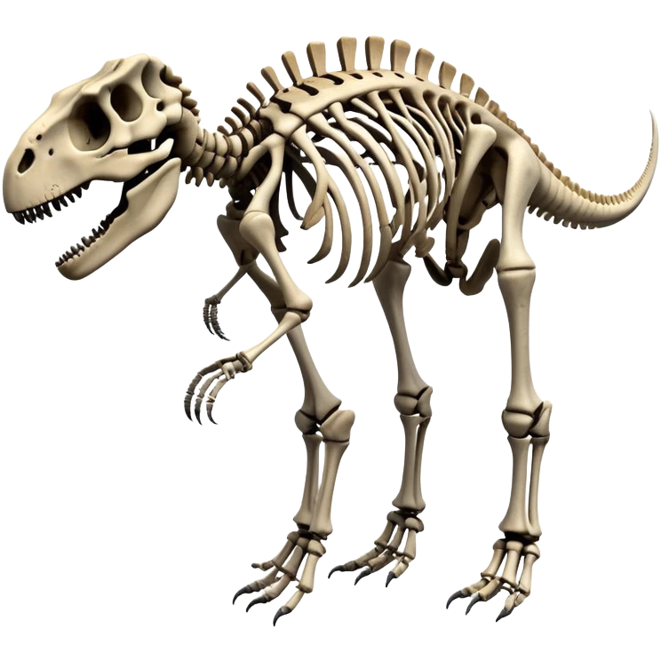 Dinosaur skeleton emoji
