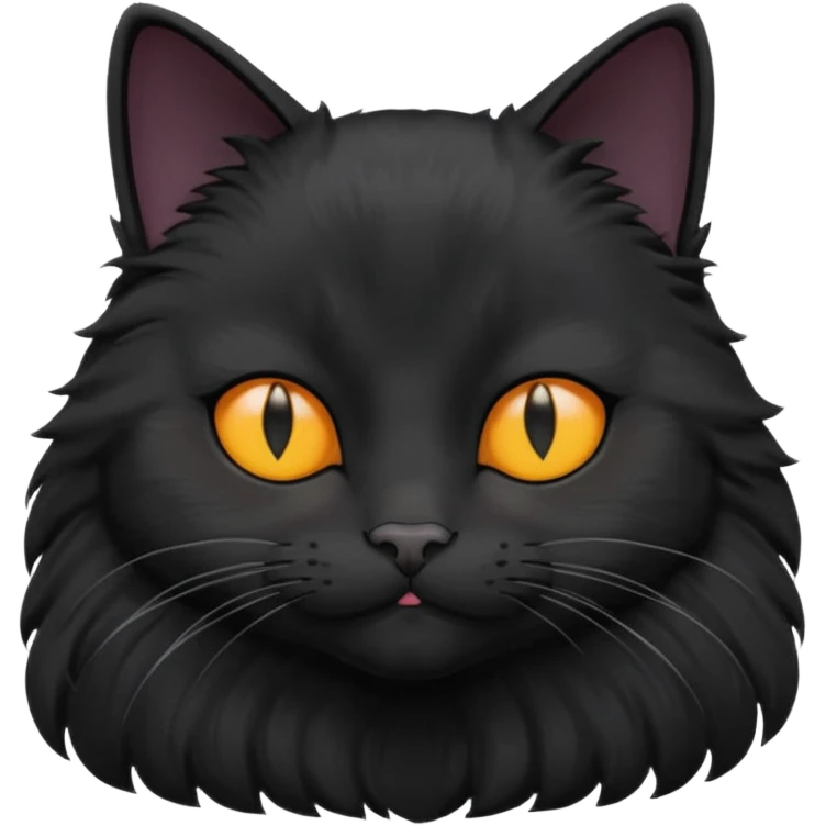 Kiss black cat emoji