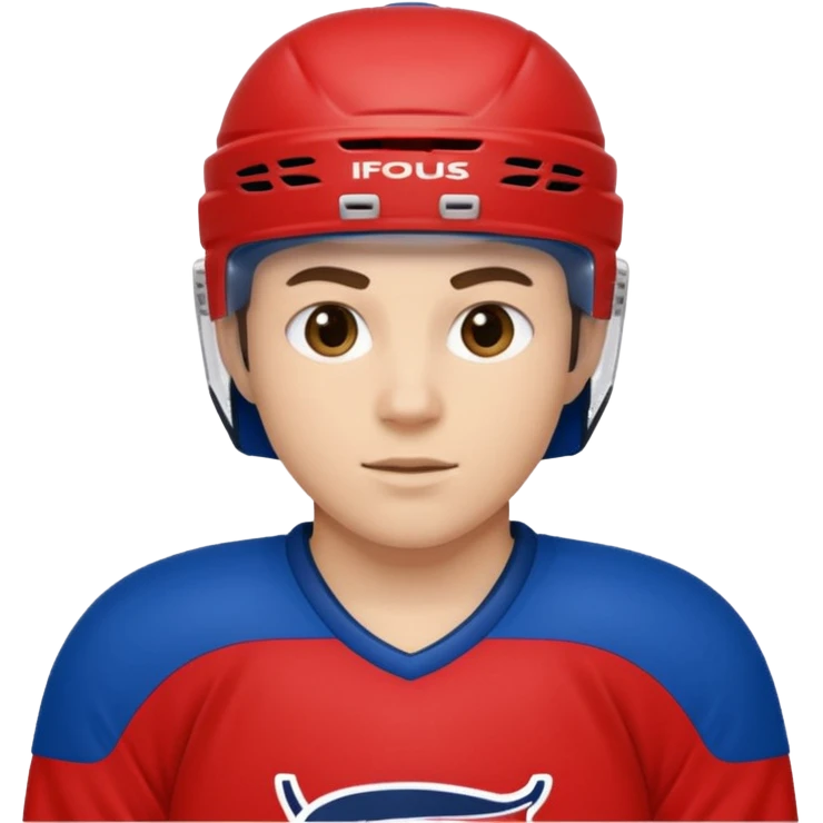 ice hockey player (#00A3E0) and red (#F9423A) emoji