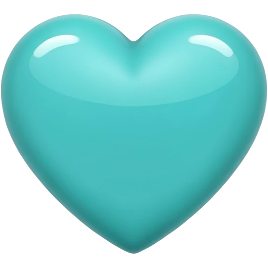 Turquoise heart  emoji