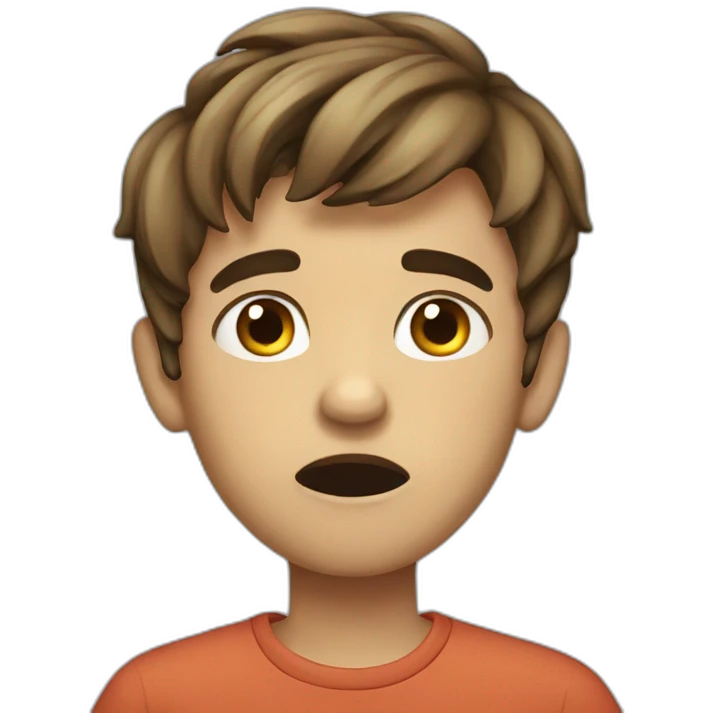 Boy worry emoji
