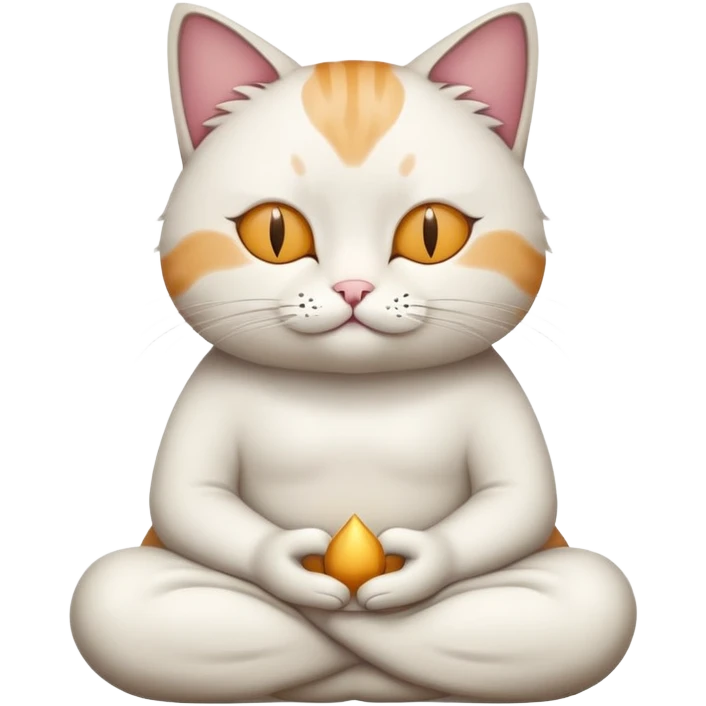 Gato a meditar  emoji