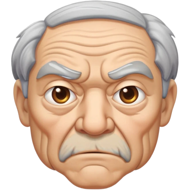 Grumpy old man emoji