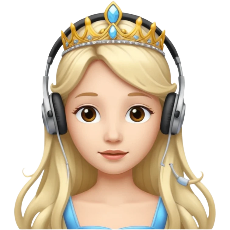 Headphones princess emoji