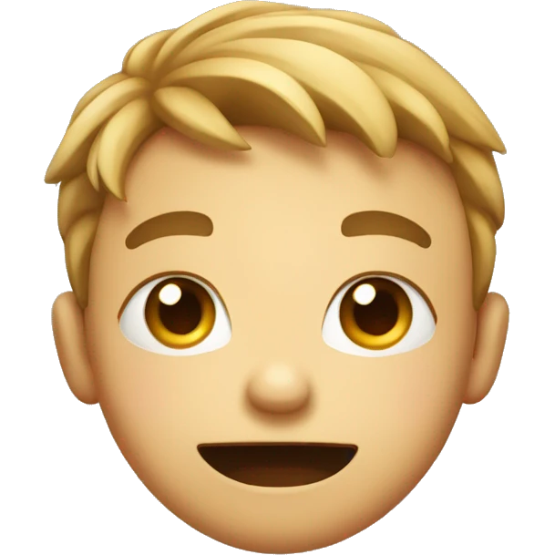 Cute face with funny expression emoji