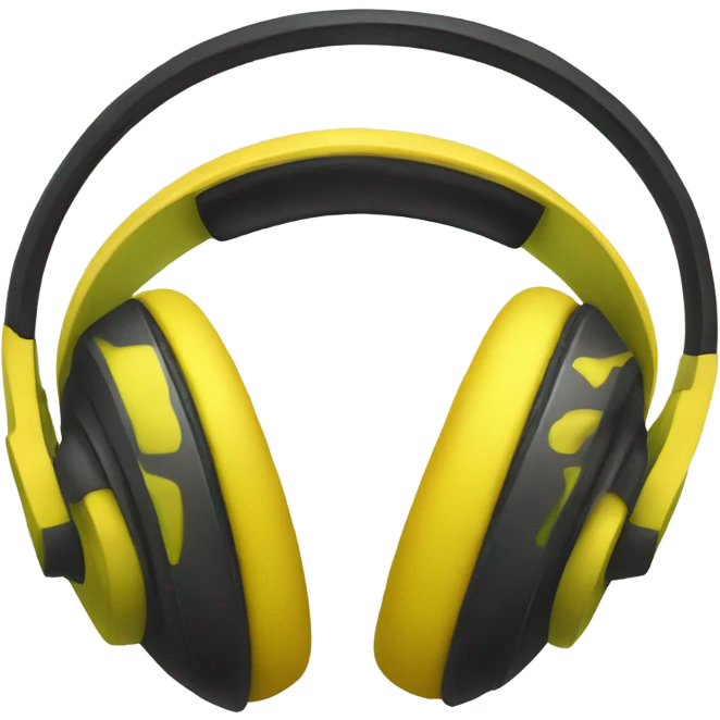 yellow hulk ear headphones emoji