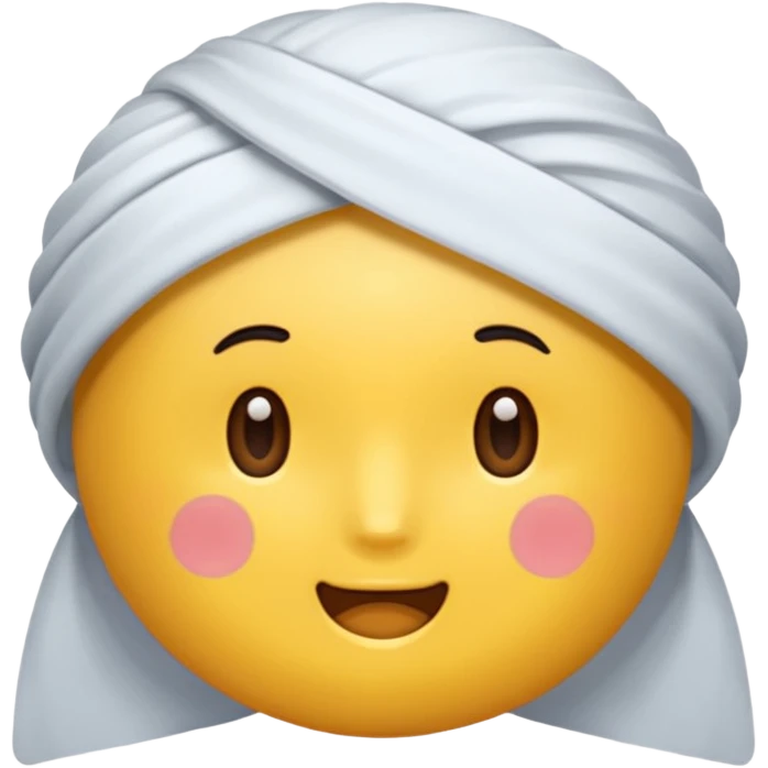 화려하게 화장한 동그란 얼굴이 브이하는 모습 emoji