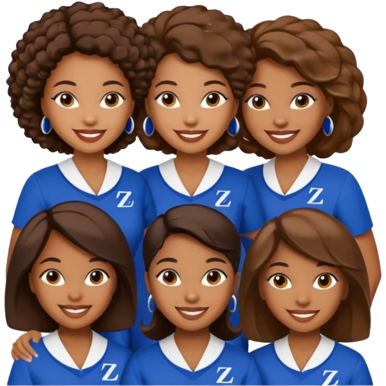 Black women zeta phi beta sorority emoji